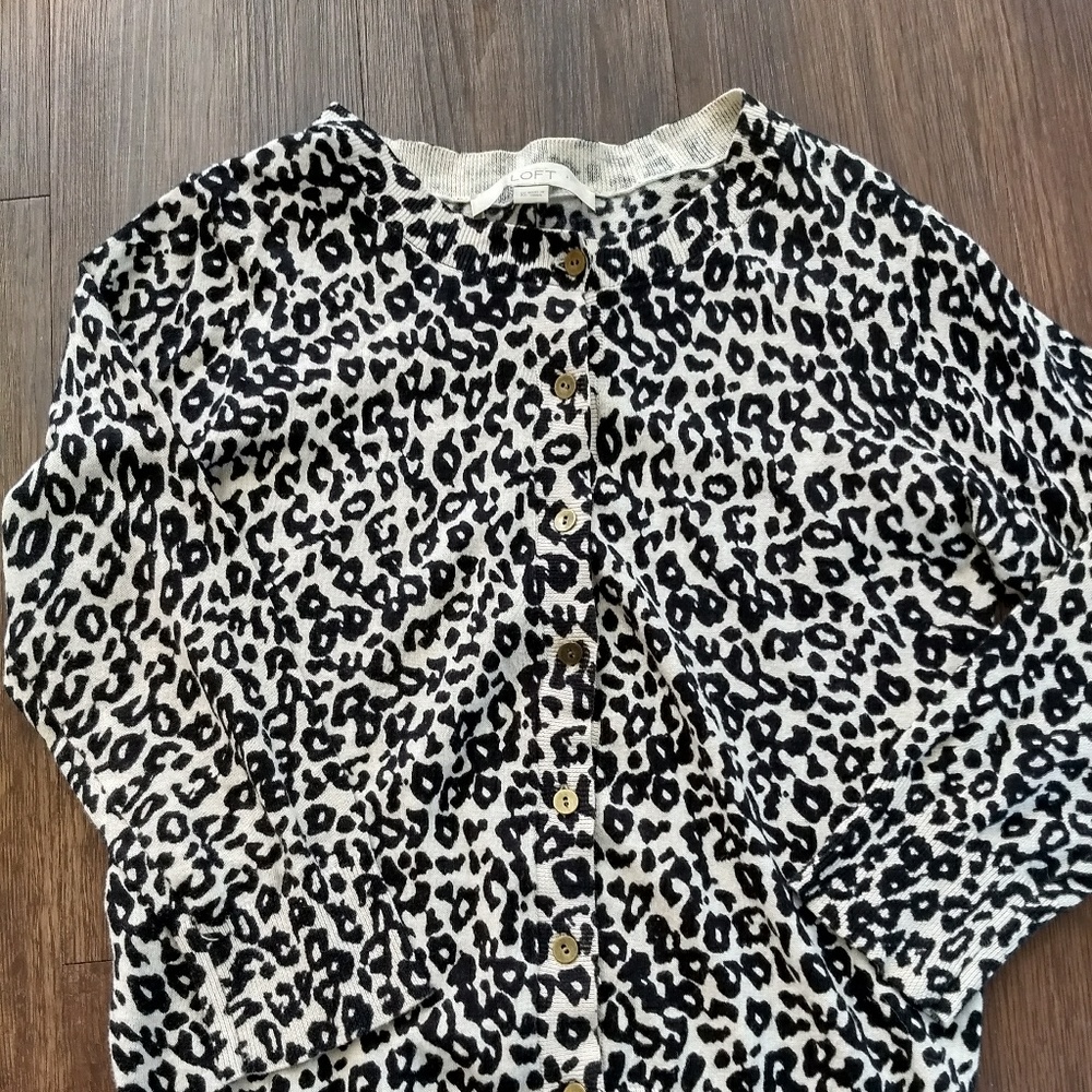 J.Crew Leopard Cardigan